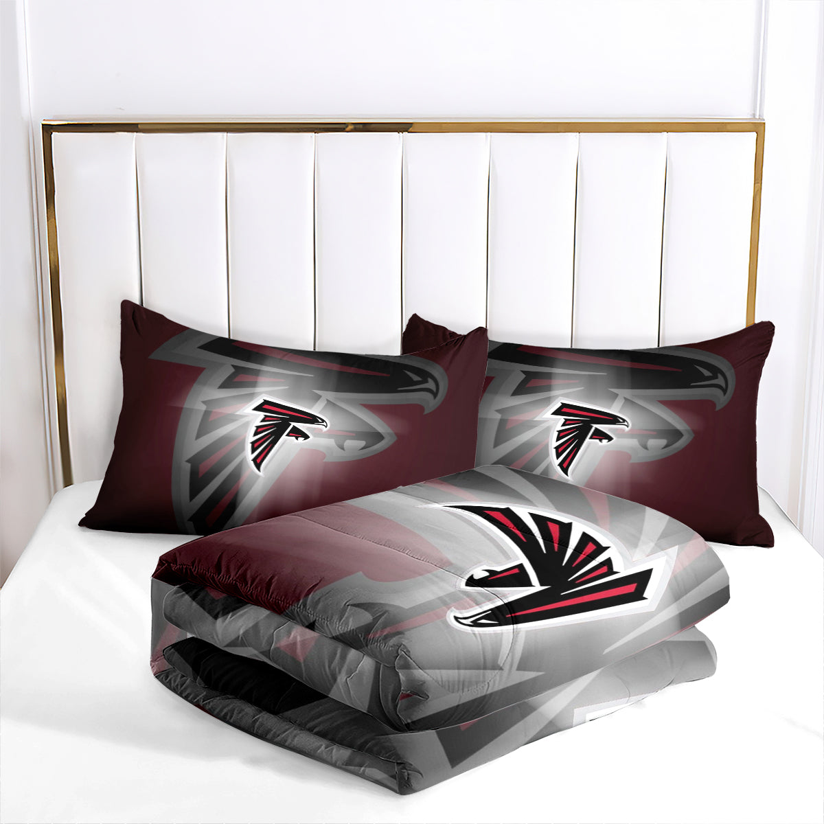 Atlanta Falcons Football Team Comforter Pillowcase Sets Blanket All Season Reversible Quilted Duvet