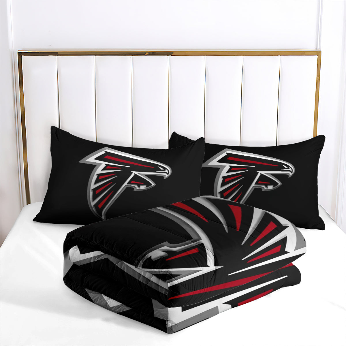 Atlanta Falcons Football Team Comforter Pillowcase Sets Blanket All Season Reversible Quilted Duvet