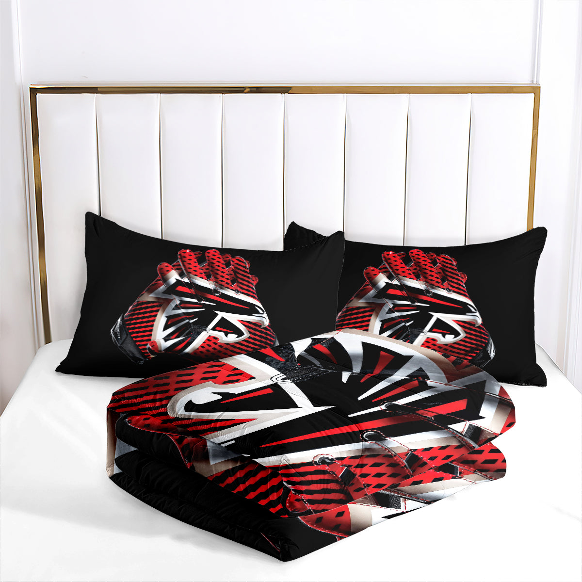 Atlanta Falcons Football Team Comforter Pillowcase Sets Blanket All Season Reversible Quilted Duvet