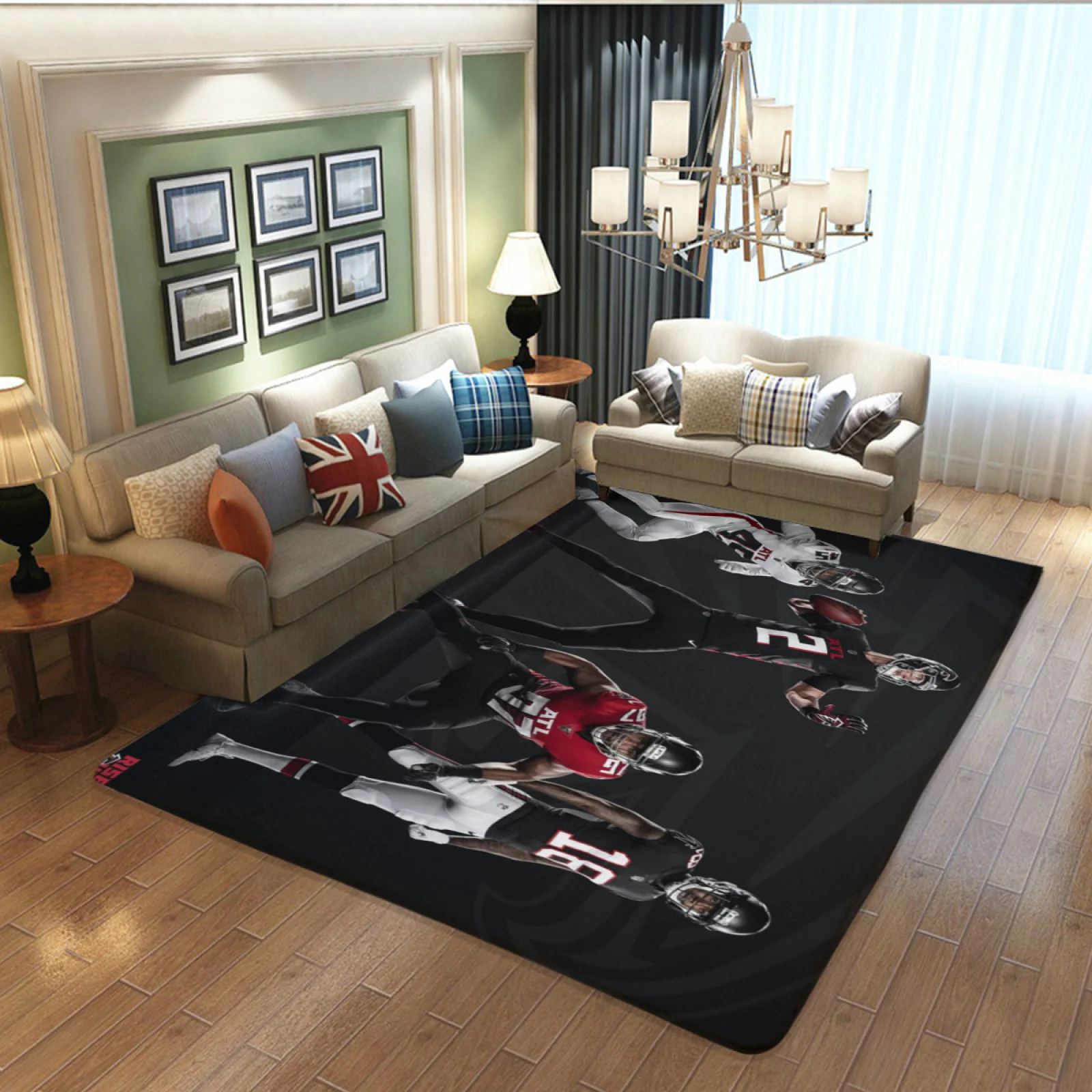 Atlanta Falcons Football Team Carpet Living Room Bedroom Mats Kitchen Bathroom Rugs