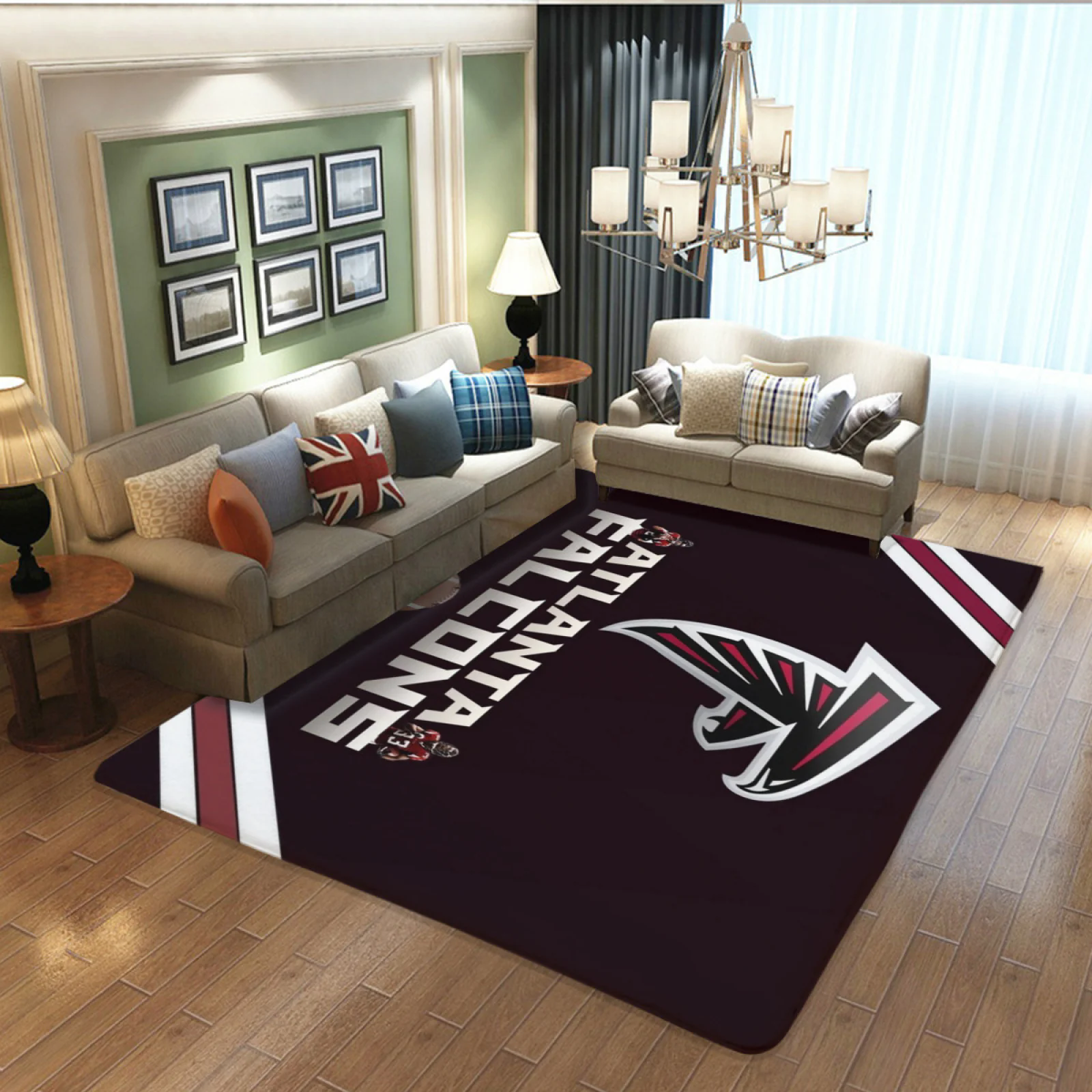 Atlanta Falcons Football Team Carpet Living Room Bedroom Mats Kitchen Bathroom Rugs