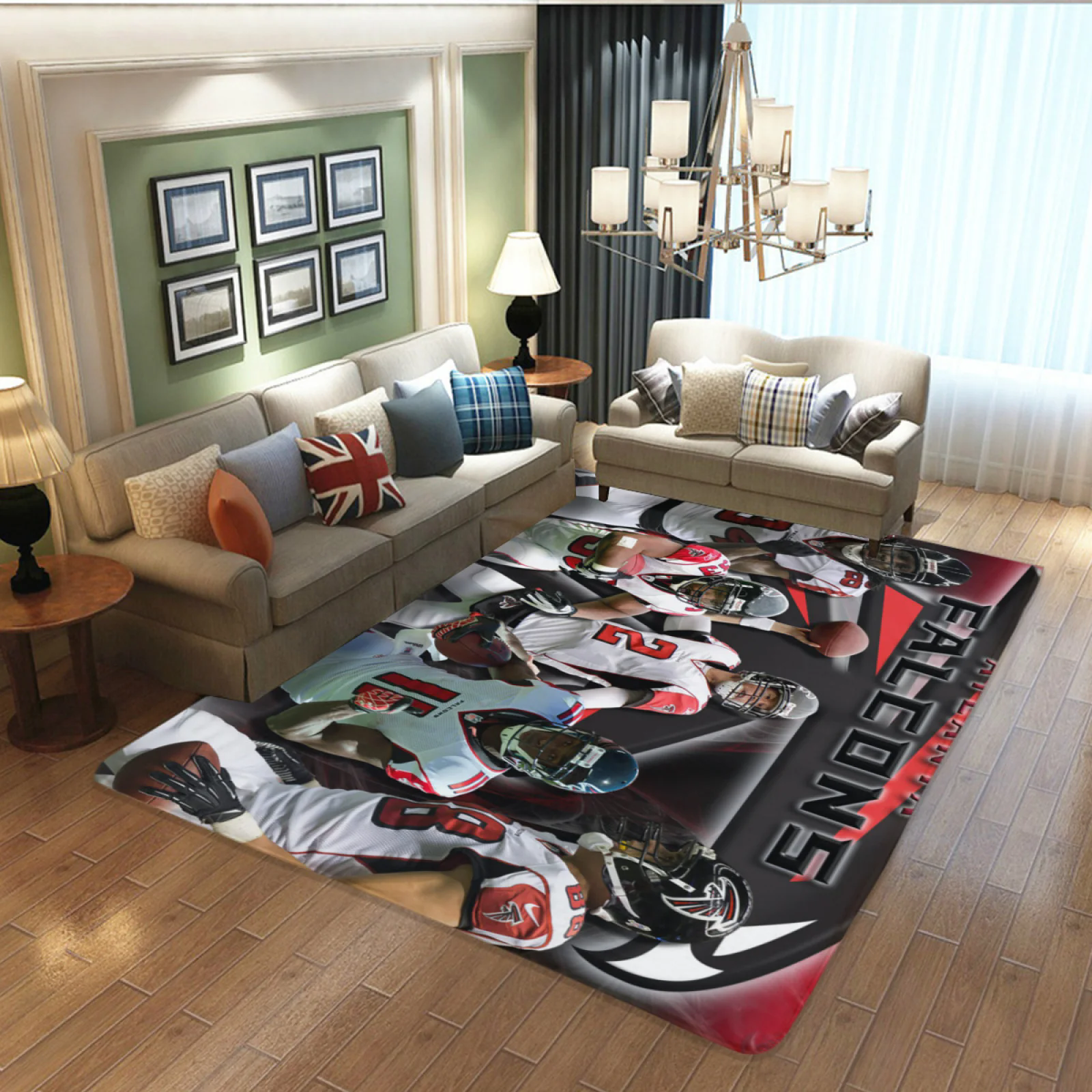 Atlanta Falcons Football Team Carpet Living Room Bedroom Mats Kitchen Bathroom Rugs