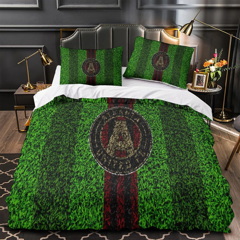 Atlanta United FC Duvet Cover Quilt Case Pillowcase Bedding Set Without Filler