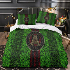 Atlanta United FC Duvet Cover Quilt Case Pillowcase Bedding Set Without Filler