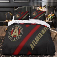 Atlanta United FC Duvet Cover Quilt Case Pillowcase Bedding Set Without Filler