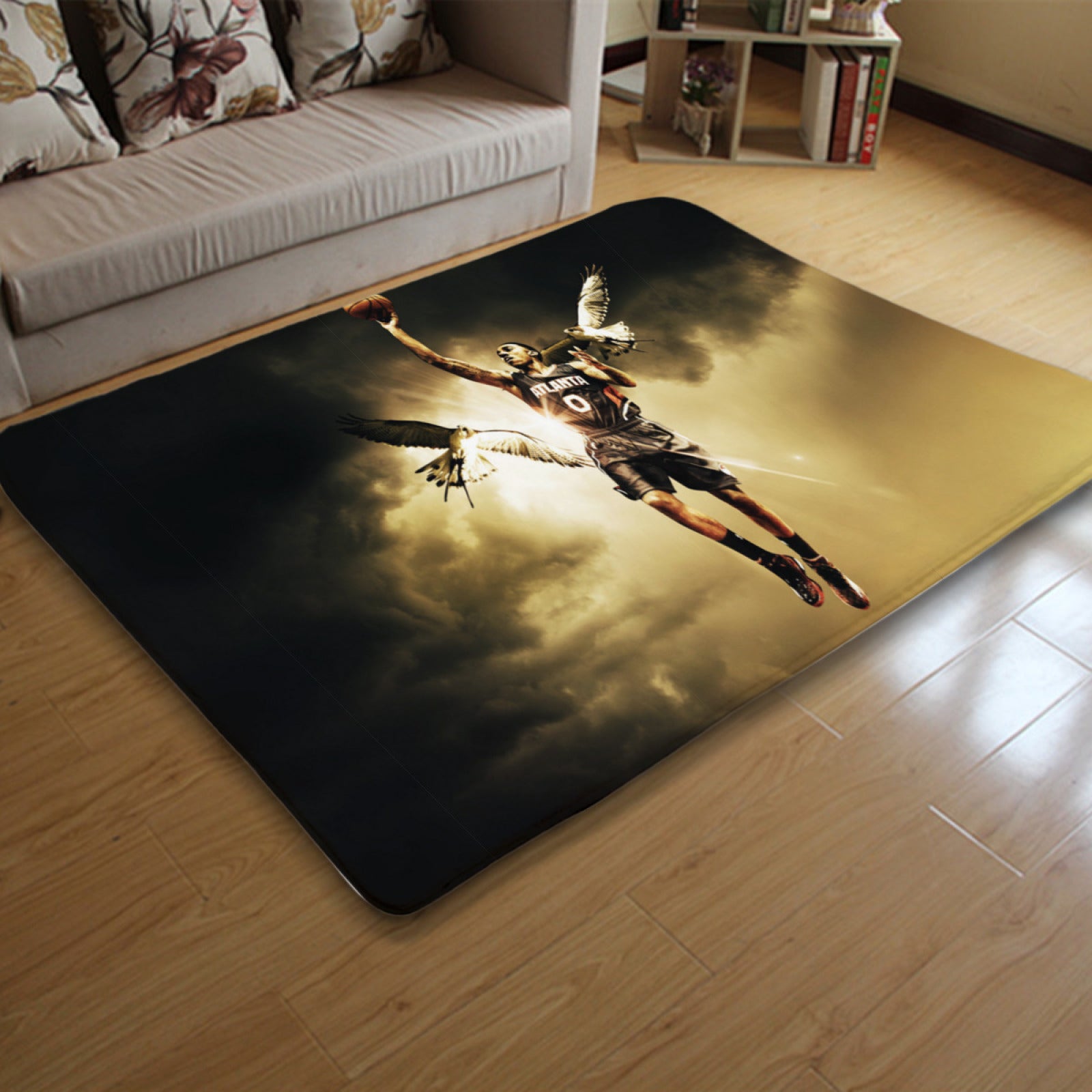 Atlanta Basketball Hawks Carpet Living Room Bedroom Mats Kitchen Bathroom Rugs