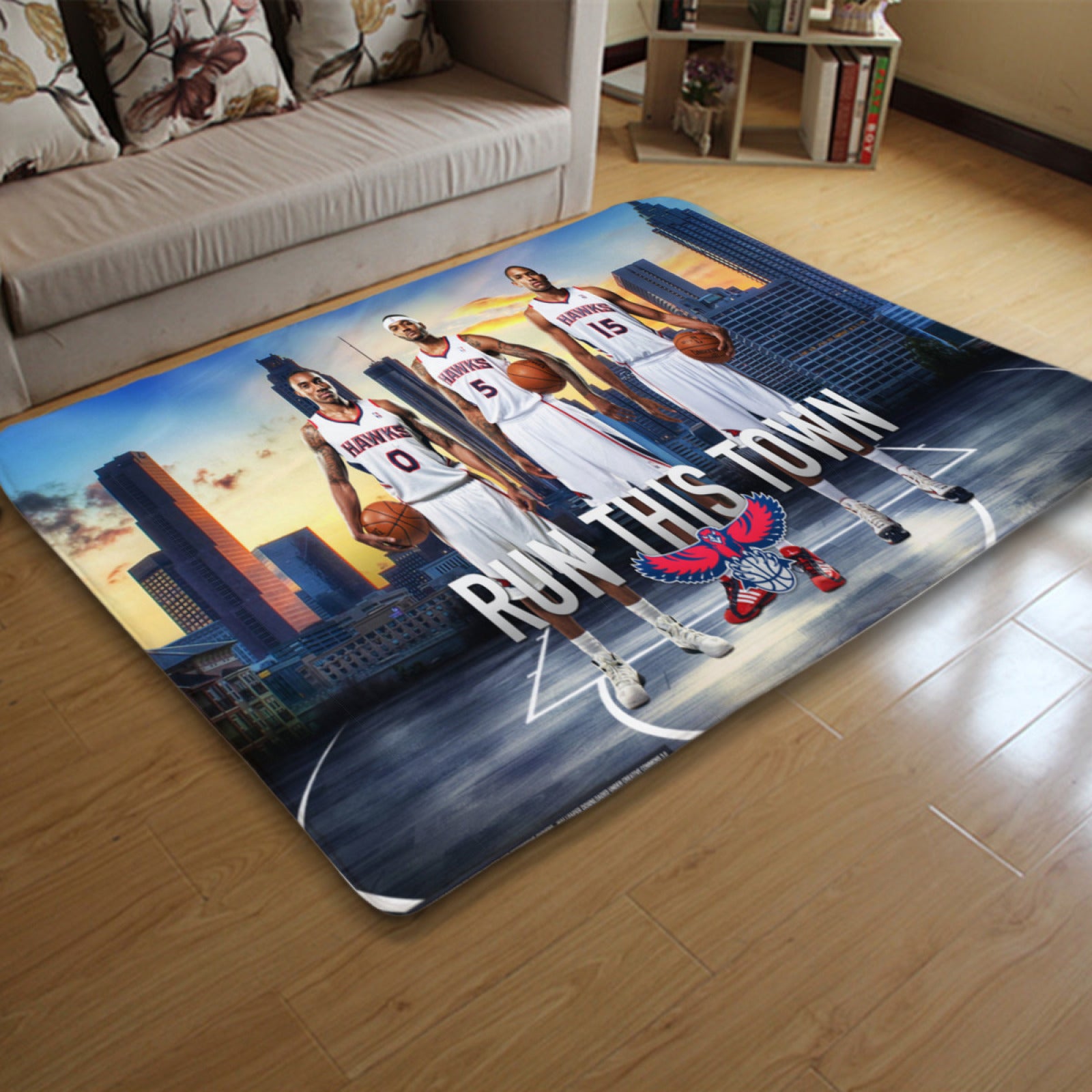 Atlanta Basketball Hawks Carpet Living Room Bedroom Mats Kitchen Bathroom Rugs