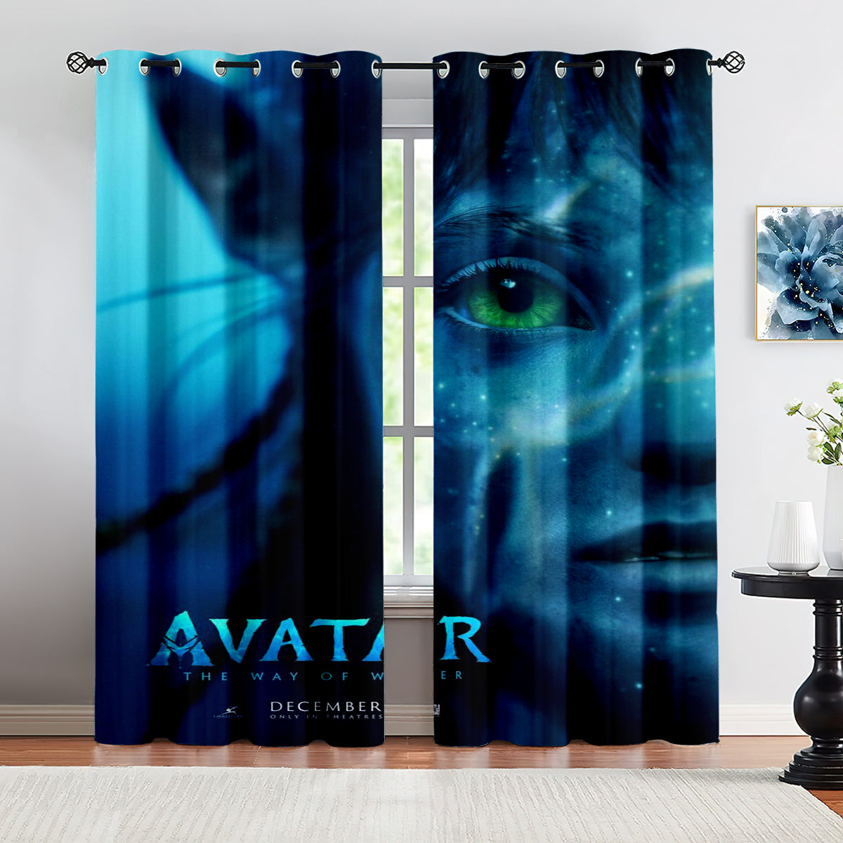Avatar The Way of Water Curtains Blackout Window Treatments Drapes Room Decor