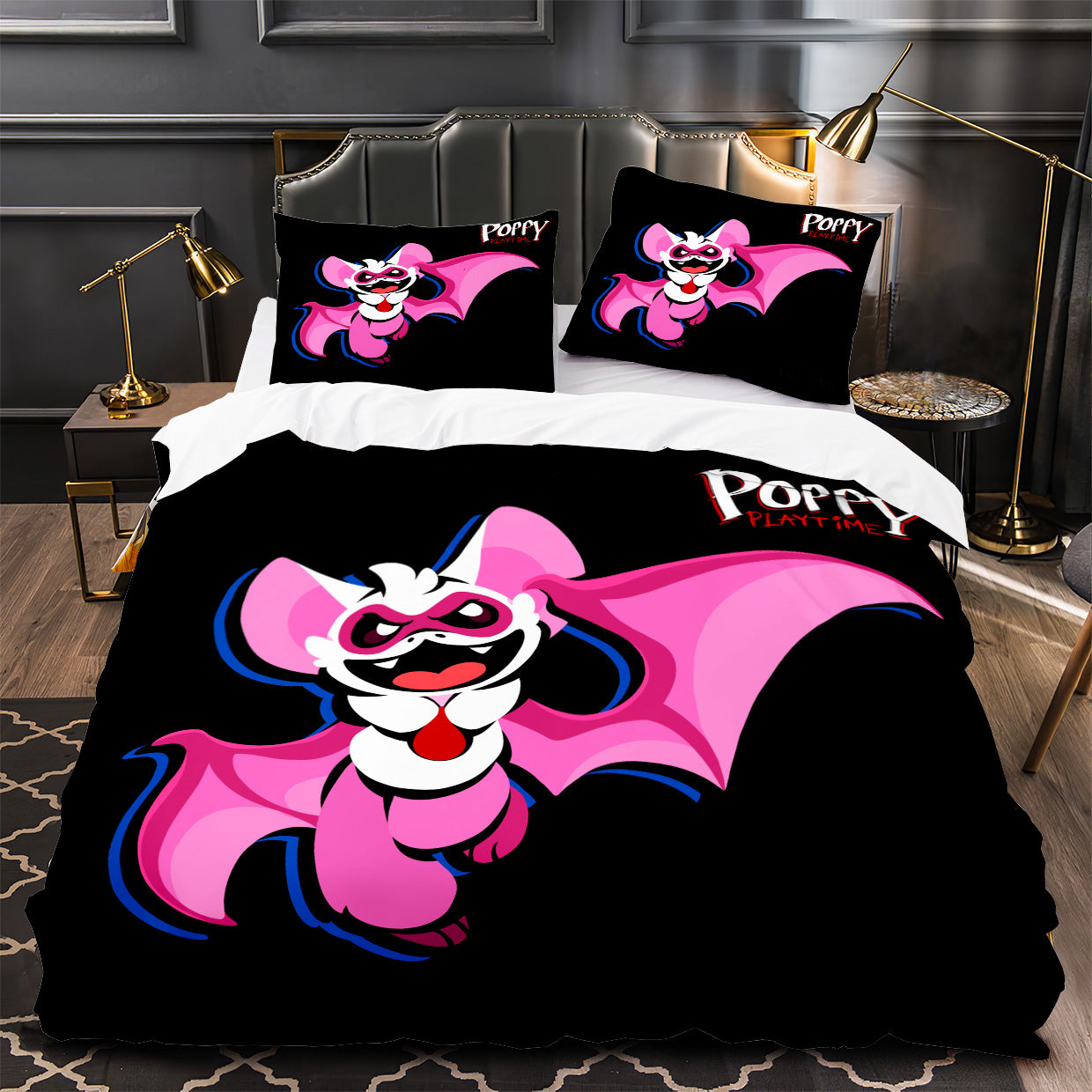 Nightmare Critters Duvet Cover Quilt Case Pillowcase Bedding Set Without Filler