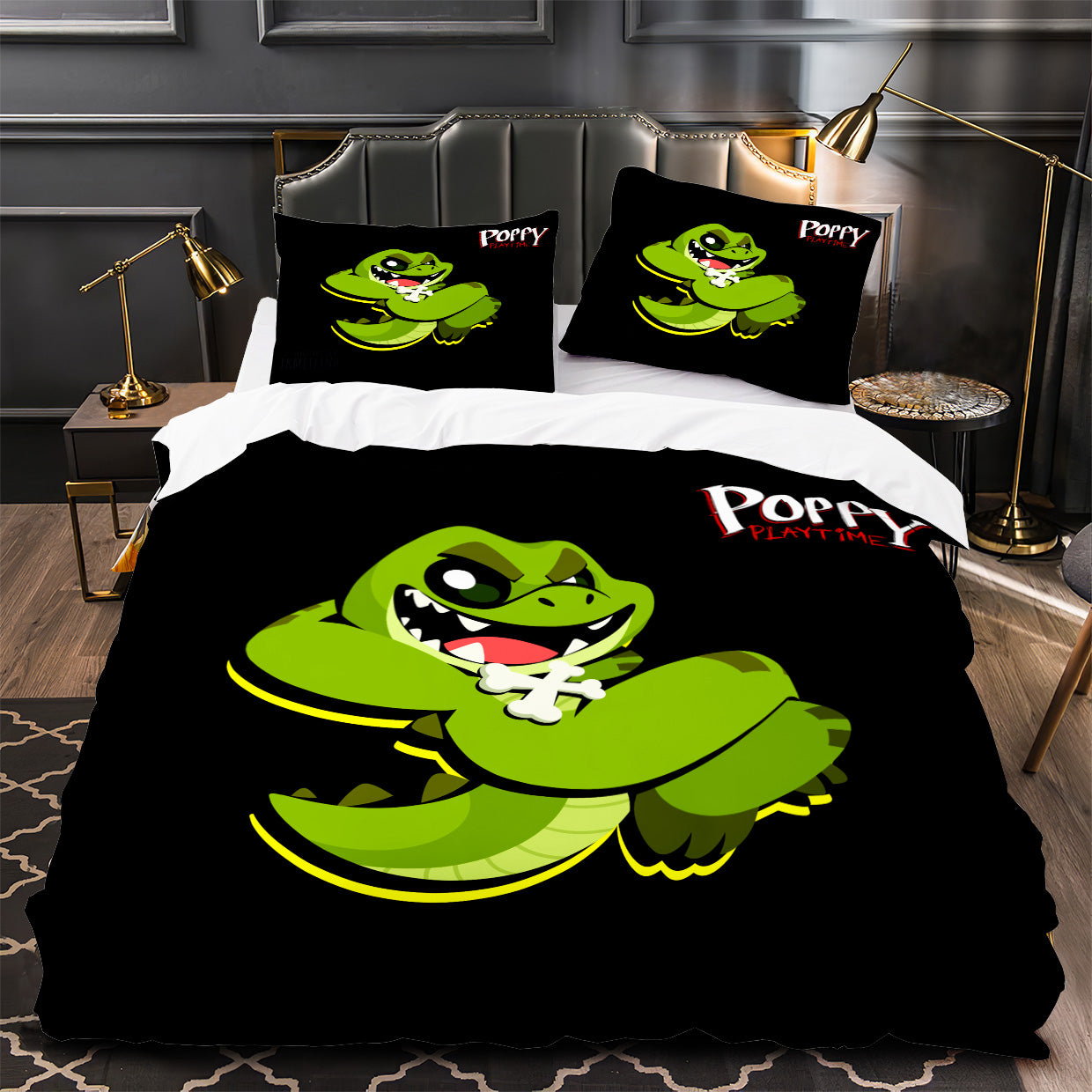 Nightmare Critters Duvet Cover Quilt Case Pillowcase Bedding Set Without Filler