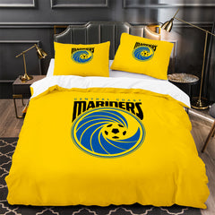 Central Coast Mariners Soccer Duvet Cover Quilt Case Pillowcase Bedding Set Without Filler