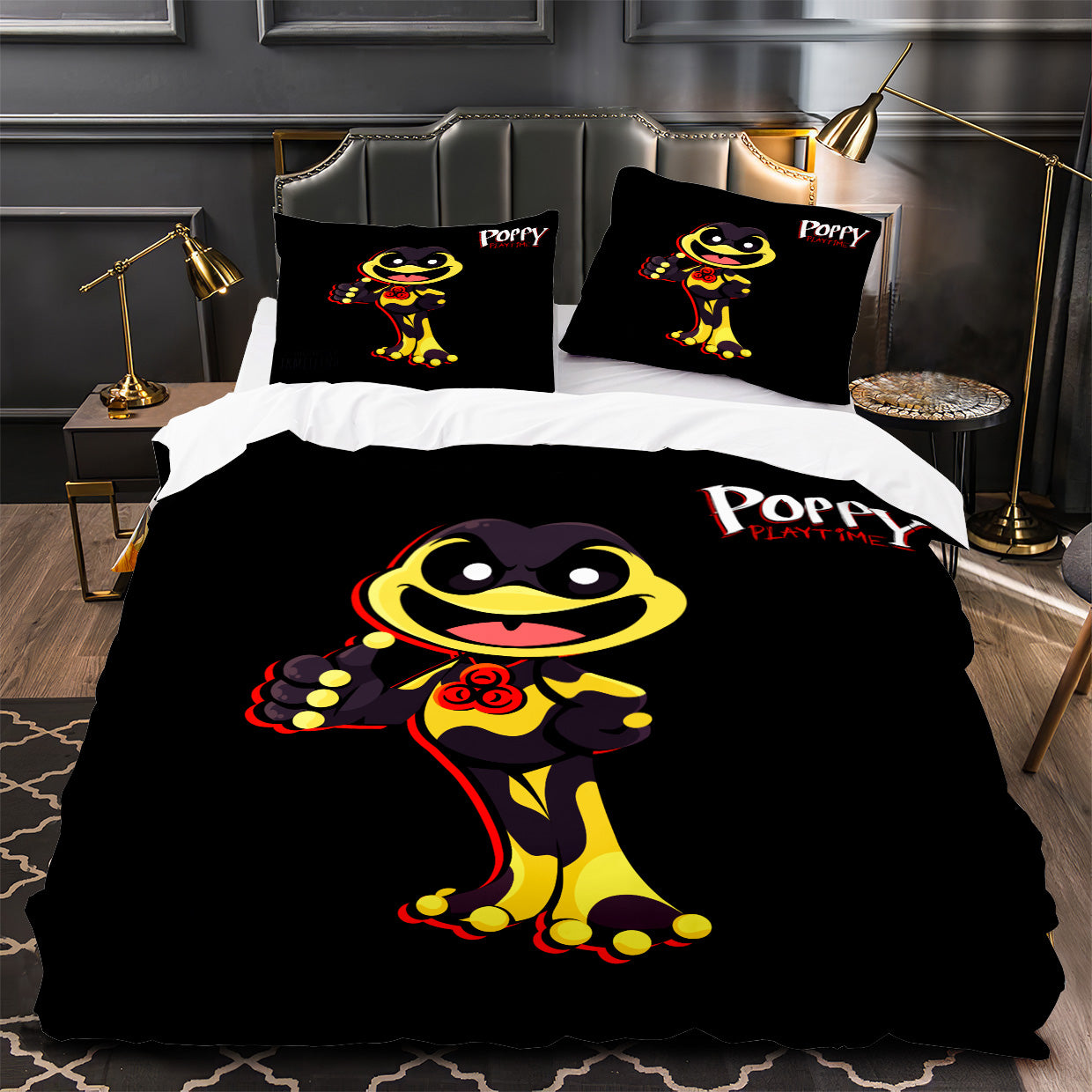 Nightmare Critters Duvet Cover Quilt Case Pillowcase Bedding Set Without Filler