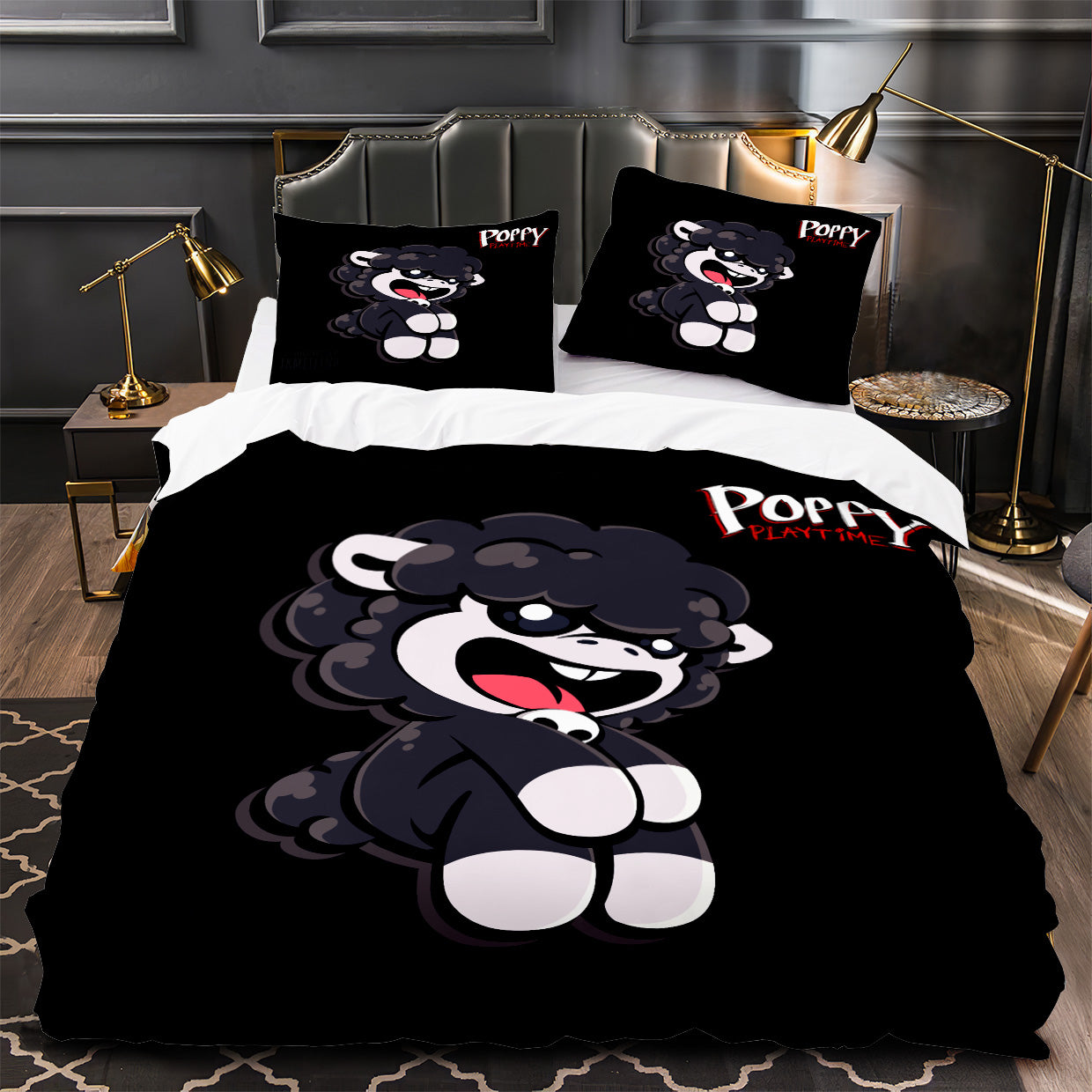 Nightmare Critters Duvet Cover Quilt Case Pillowcase Bedding Set Without Filler