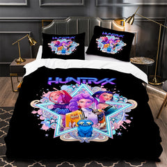 Kpop Demon Hunters Duvet Cover Quilt Case Pillowcase Bedding Set Without Filler