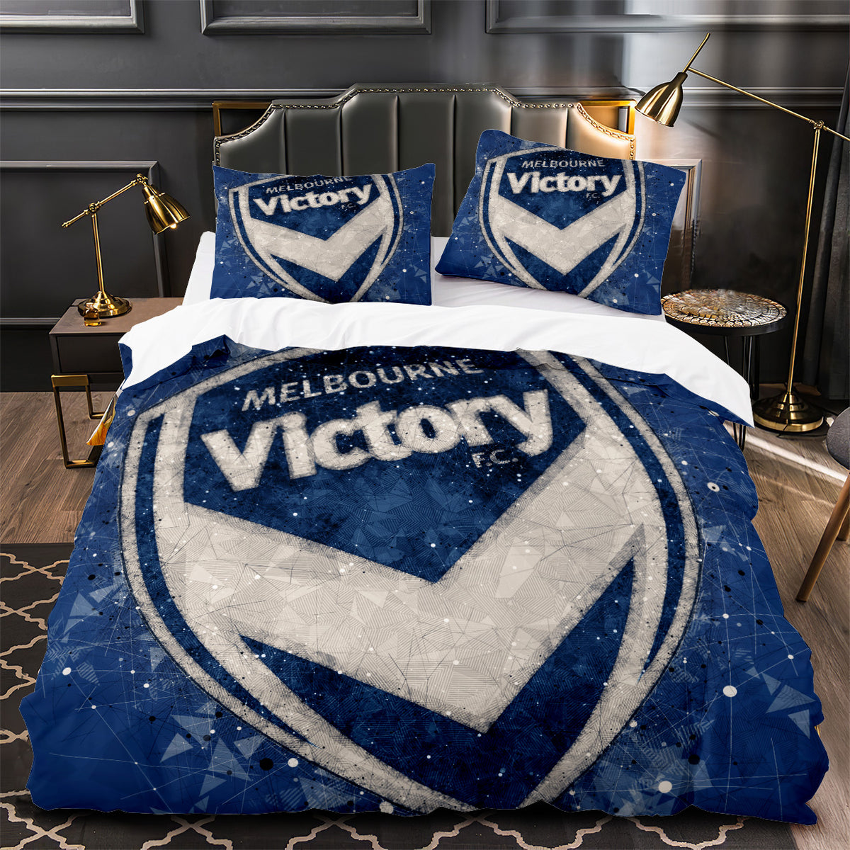 Melbourne Victory Soccer Duvet Cover Quilt Case Pillowcase Bedding Set Without Filler