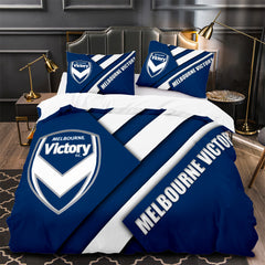 Melbourne Victory Soccer Duvet Cover Quilt Case Pillowcase Bedding Set Without Filler