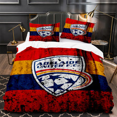 Adelaide United Soccer Duvet Cover Quilt Case Pillowcase Bedding Set Without Filler