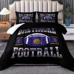 Baltimore Ravens Comforter Pillowcase Sets Blanket All Season Reversible Quilted Duvet