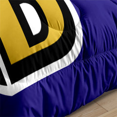 Baltimore Ravens Football Team Comforter Pillowcase Sets Blanket All Season Reversible Quilted Duvet