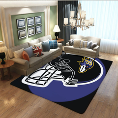 Baltimore Ravens Football Team Carpet Living Room Bedroom Mats Kitchen Bathroom Rugs