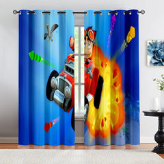 Beach Buggy Racing Blackout Curtains Drapes For Window Treatment Set