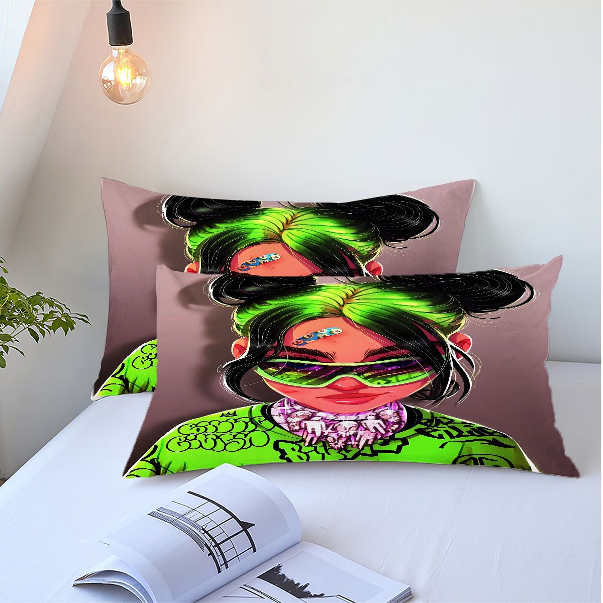 Billie Eilish Bellyache Comforter Pillowcase Sets Blanket All Season Reversible Quilted Duvet