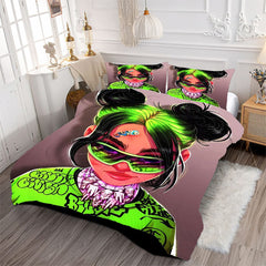 Billie Eilish Bellyache Comforter Pillowcase Sets Blanket All Season Reversible Quilted Duvet