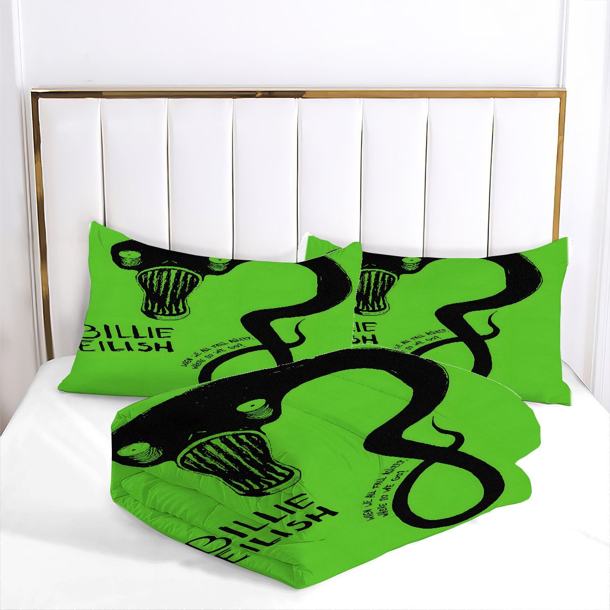 Billie Eilish Bellyache Comforter Pillowcase Sets Blanket All Season Reversible Quilted Duvet