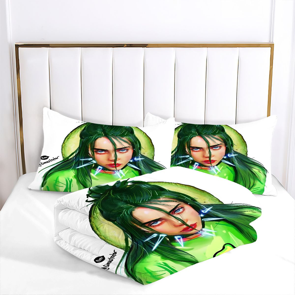 Billie Eilish Bellyache Comforter Pillowcase Sets Blanket All Season Reversible Quilted Duvet
