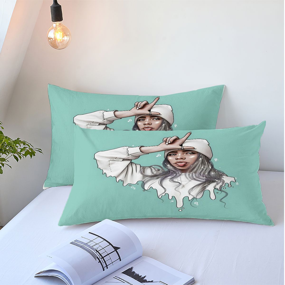 Billie Eilish Bellyache Comforter Pillowcase Sets Blanket All Season Reversible Quilted Duvet
