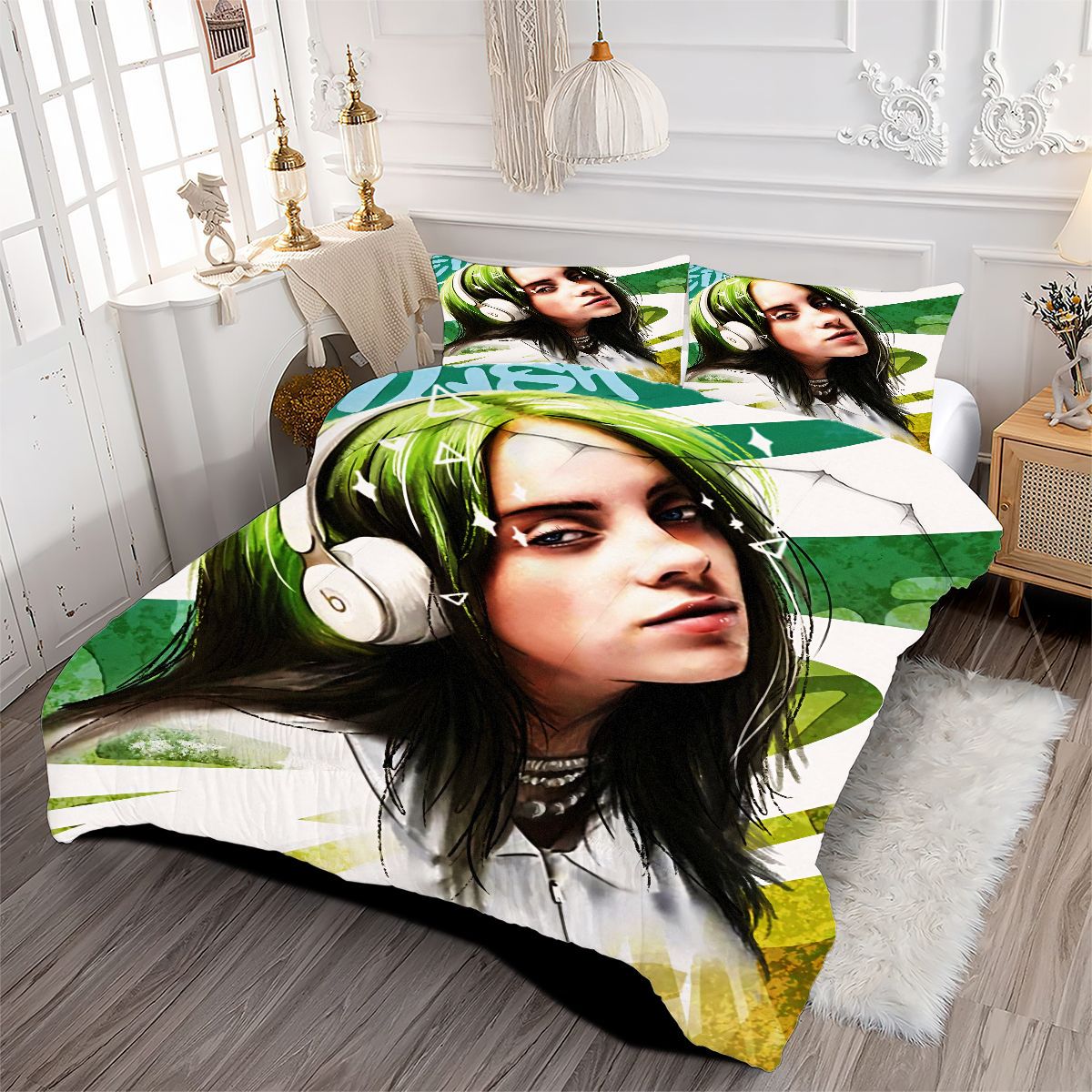Billie Eilish Bellyache Comforter Pillowcase Sets Blanket All Season Reversible Quilted Duvet