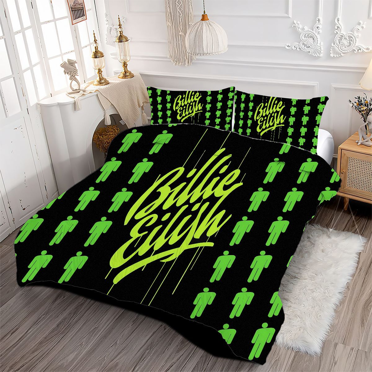 Billie Eilish Bellyache Comforter Pillowcase Sets Blanket All Season Reversible Quilted Duvet