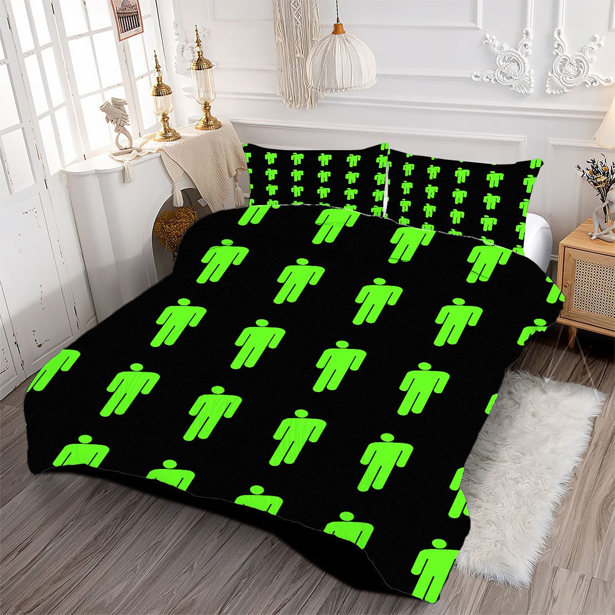 Billie Eilish Bellyache Comforter Pillowcase Sets Blanket All Season Reversible Quilted Duvet
