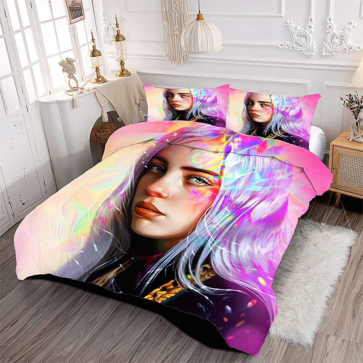 Billie Eilish Bellyache Comforter Pillowcase Sets Blanket All Season Reversible Quilted Duvet