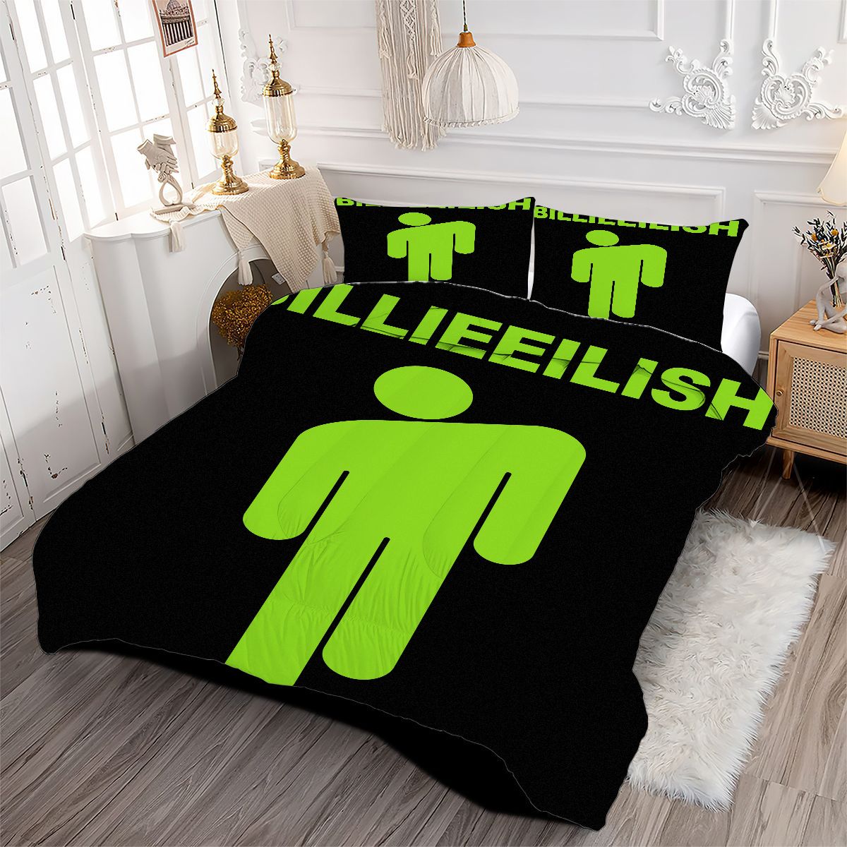 Billie Eilish Bellyache Comforter Pillowcase Sets Blanket All Season Reversible Quilted Duvet