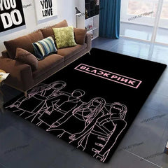 Blackpink Carpet Living Room Bedroom Sofa Rug Door Mat Kitchen Bathroom Mats