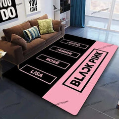 Blackpink Carpet Living Room Bedroom Sofa Rug Door Mat Kitchen Bathroom Mats