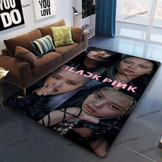 Blackpink Carpet Living Room Bedroom Sofa Rug Door Mat Kitchen Bathroom Mats