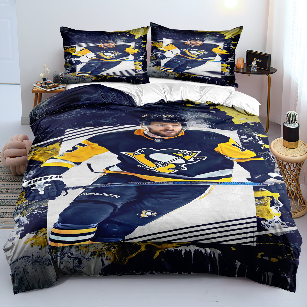 Boston Bruins Hockey League 3D Printed Duvet Cover Quilt Cover Pillowcase