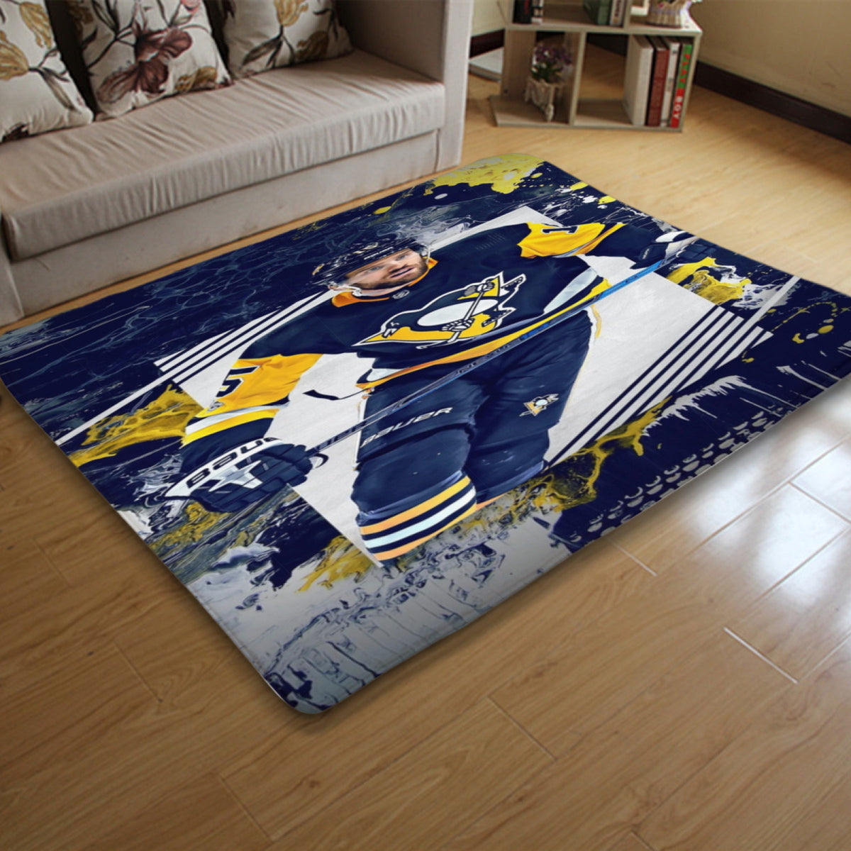 Boston Bruins Hockey League Carpet Living Room Bedroom Mats Kitchen Bathroom Rugs