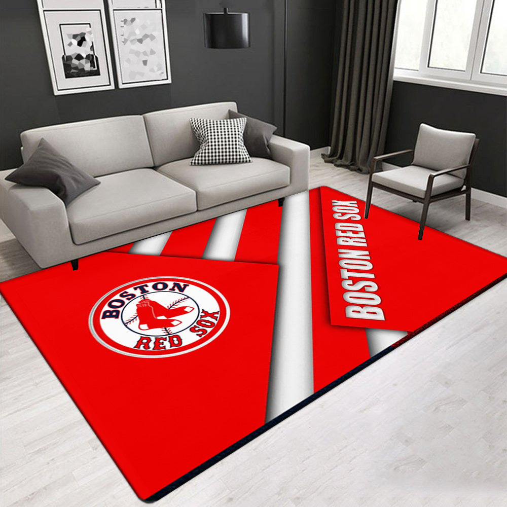 Boston Red Sox Carpet Living Room Bedroom Mats Kitchen Bathroom Rugs