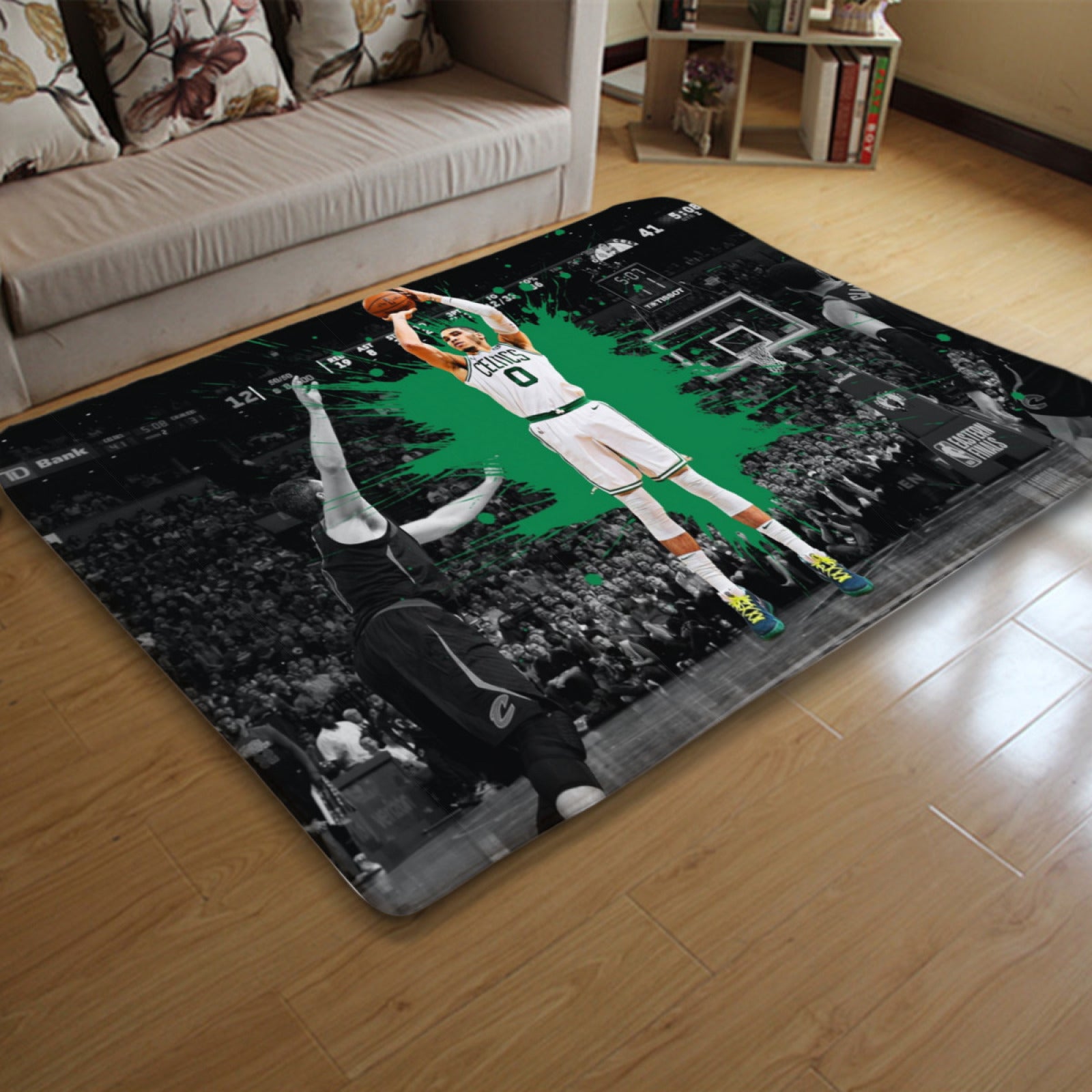 Boston Basketball Celtics Carpet Living Room Bedroom Mats Kitchen Bathroom Rugs