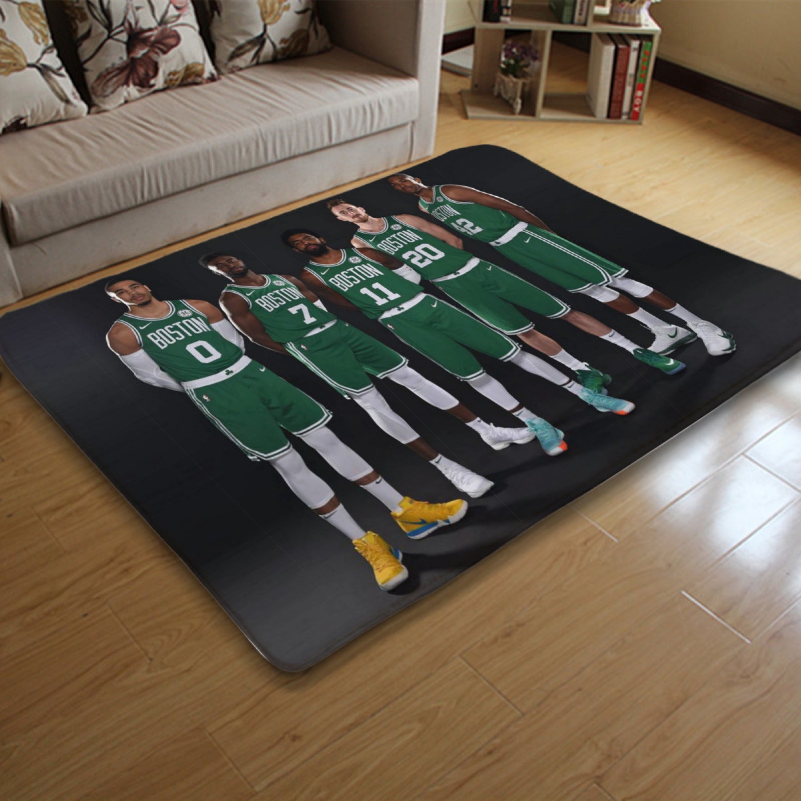 Boston Basketball Celtics Carpet Living Room Bedroom Mats Kitchen Bathroom Rugs