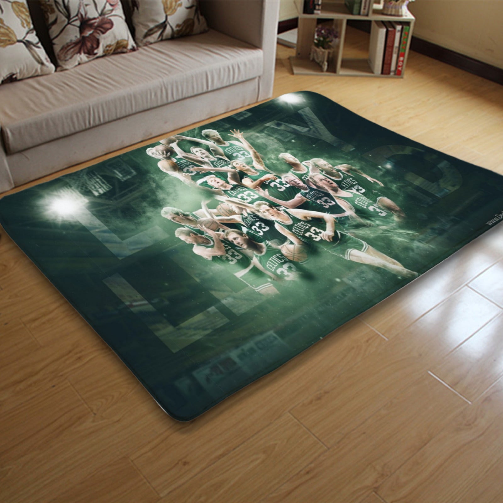 Boston Basketball Celtics Carpet Living Room Bedroom Mats Kitchen Bathroom Rugs