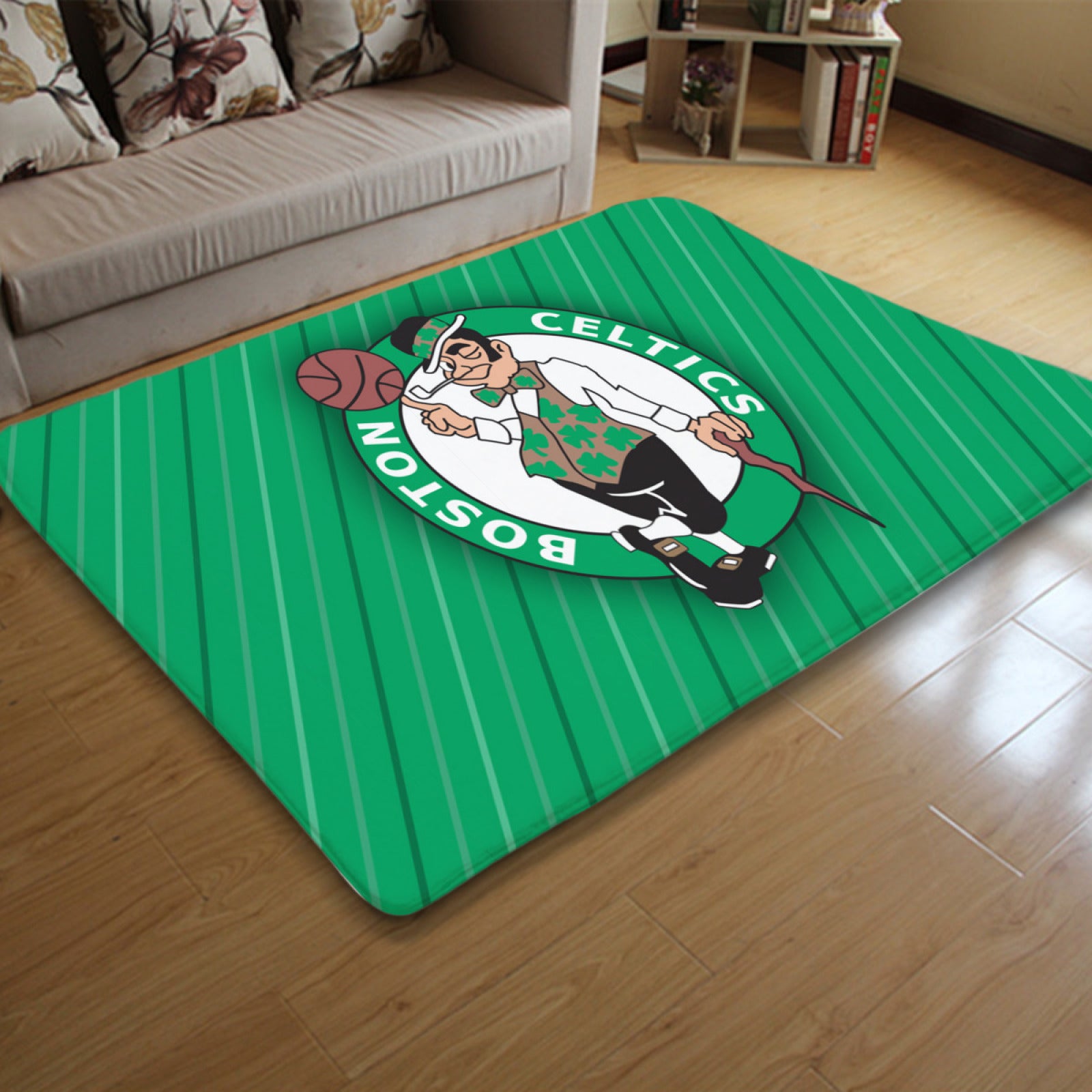 Boston Basketball Celtics Carpet Living Room Bedroom Mats Kitchen Bathroom Rugs