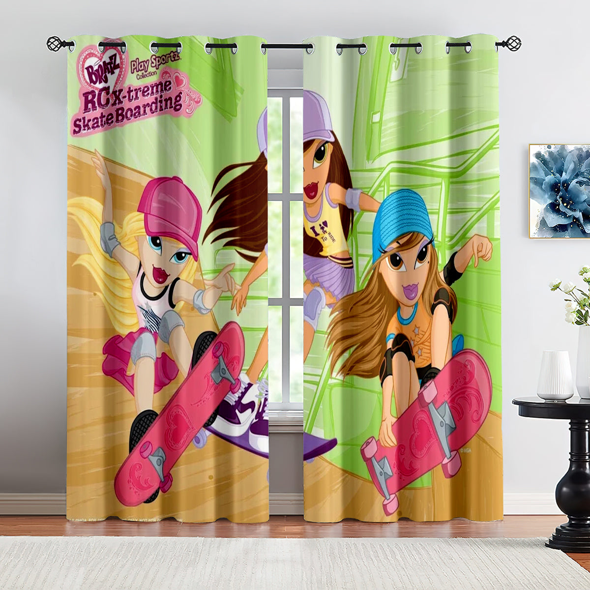 Bratz Doll Blackout Curtains Drapes For Window Treatment Set