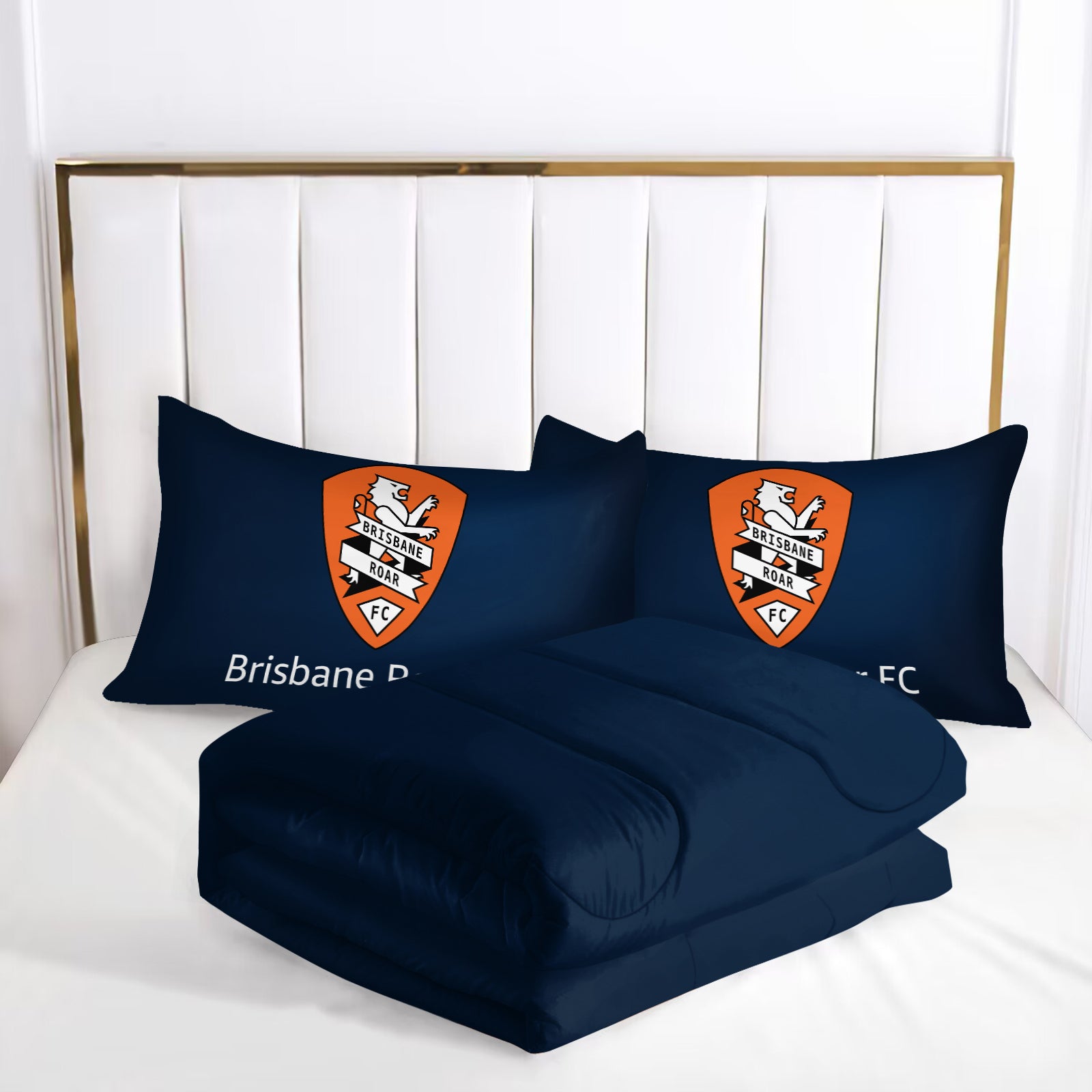 Brisbane Roar Soccer Comforter Pillowcase Sets Blanket All Season Reversible Quilted Duvet