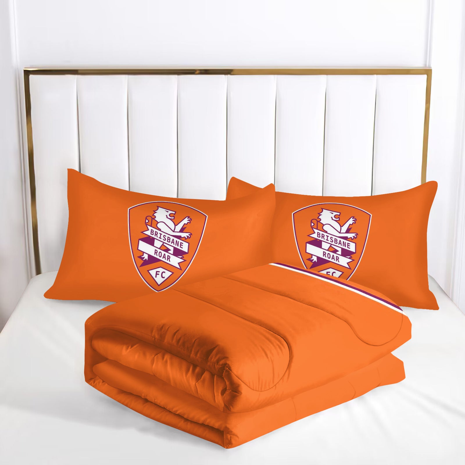 Brisbane Roar Soccer Comforter Pillowcase Sets Blanket All Season Reversible Quilted Duvet