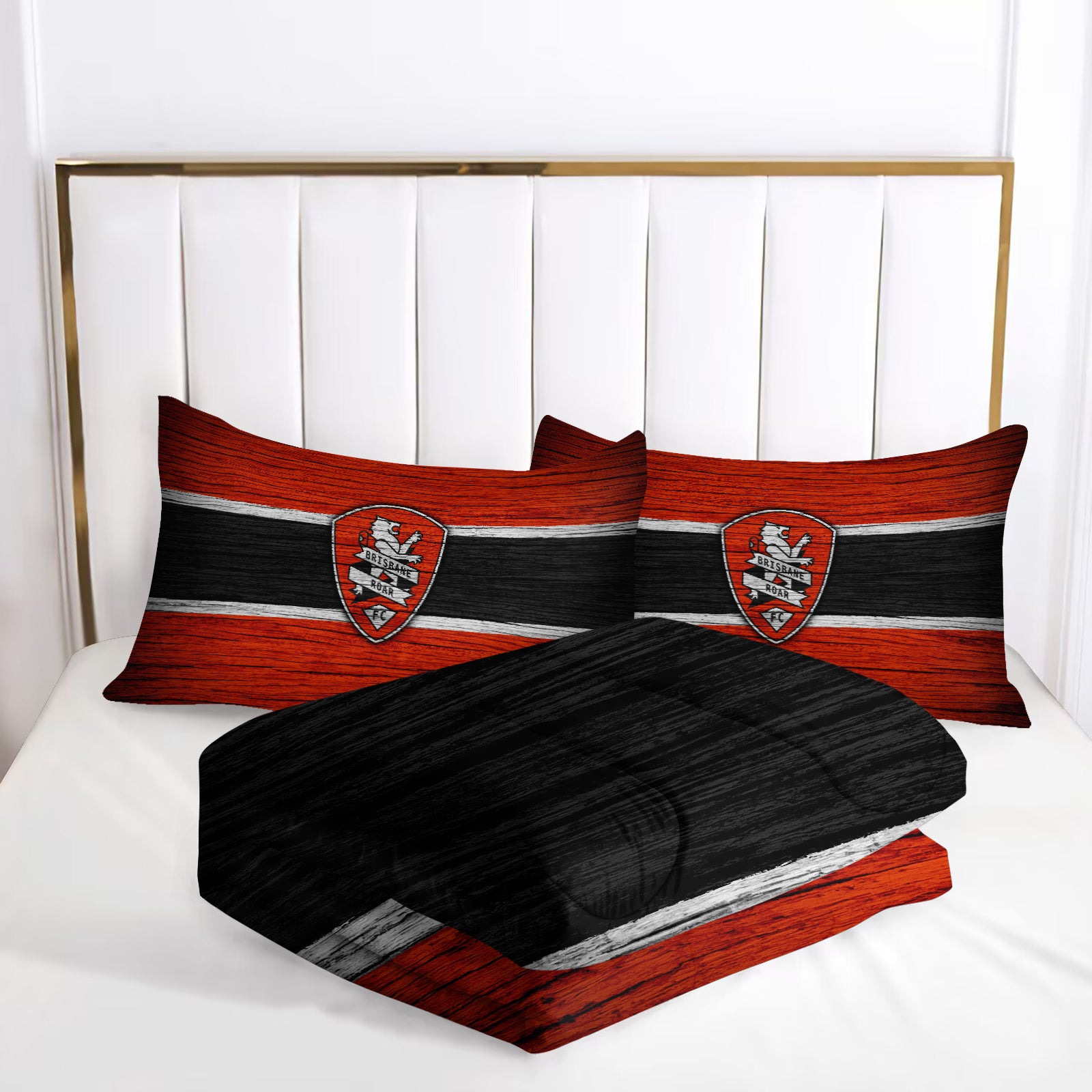 Brisbane Roar Soccer Comforter Pillowcase Sets Blanket All Season Reversible Quilted Duvet