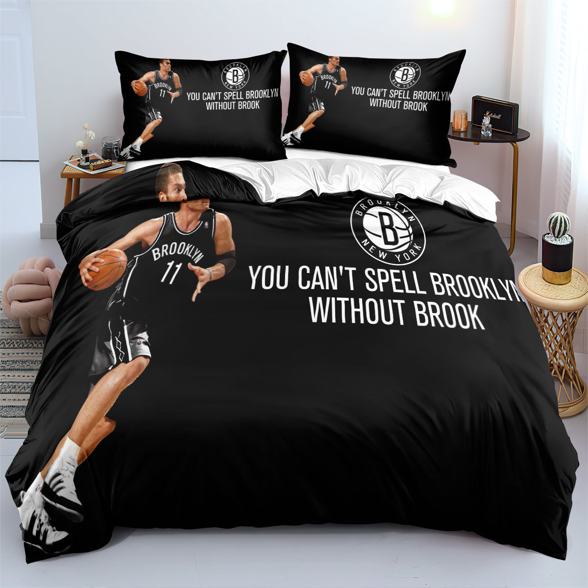 Brooklyn Basketball Nets  Duvet Cover Quilt Cover Pillowcase Bedding Set